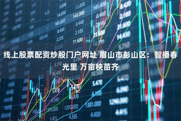 线上股票配资炒股门户网址 眉山市彭山区：智播春光里 万亩秧苗齐